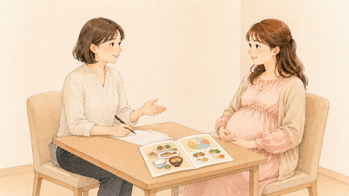 妊娠32週から35週の診察と栄養指導