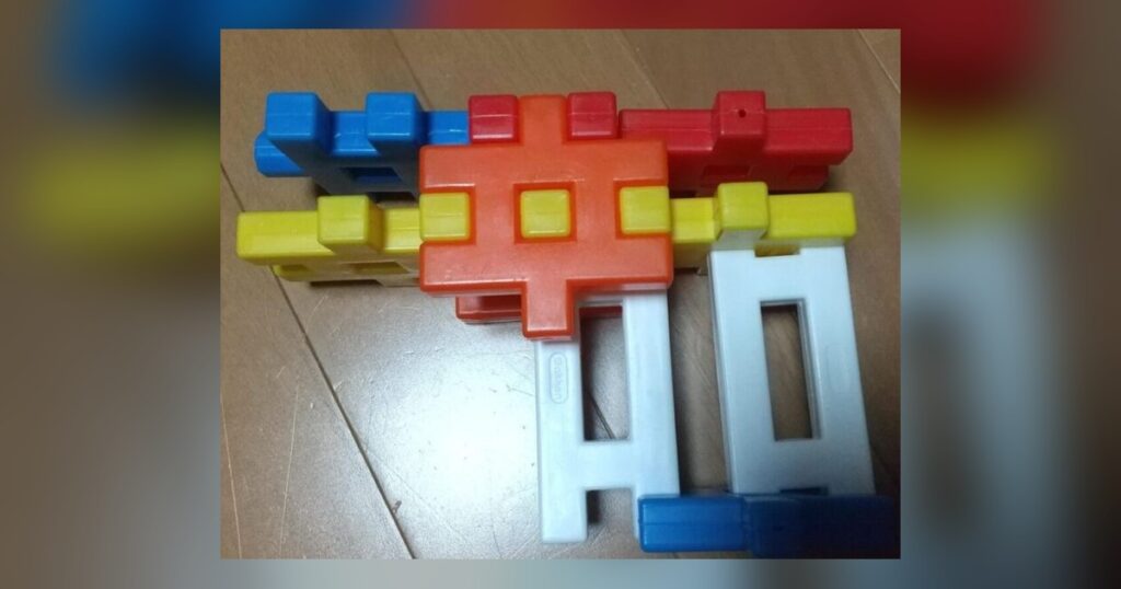 ニューブロックで作った鉄砲⑦