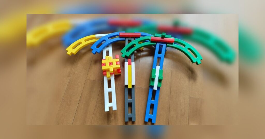 ニューブロックで作ったつるはし3点セット