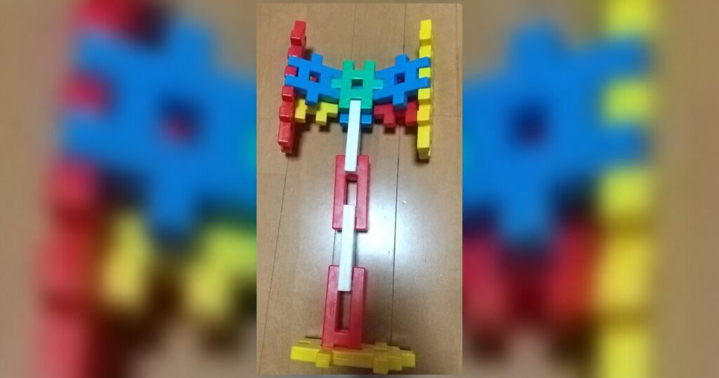 ニューブロックで作ったのこぎりハンマー